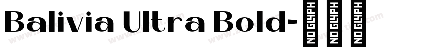 Balivia Ultra Bold字体转换